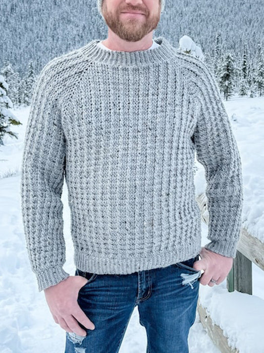 Vintage Twist Knit Men's Icelandic Sweater elevenforest