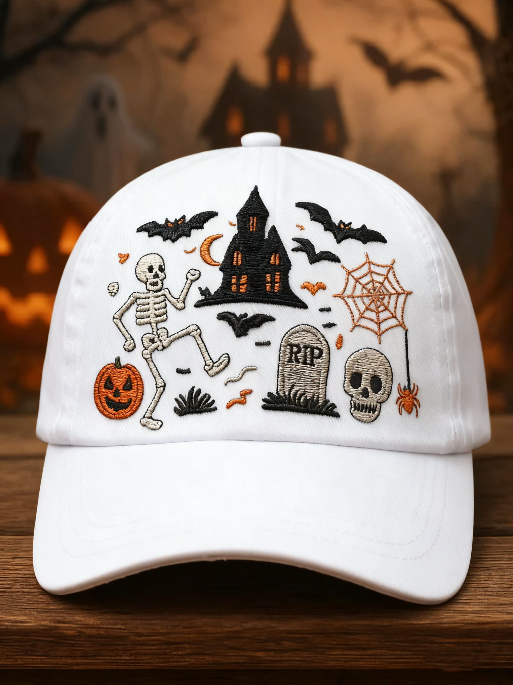 Halloween Printed Casual Unisex Hat artswardrobe