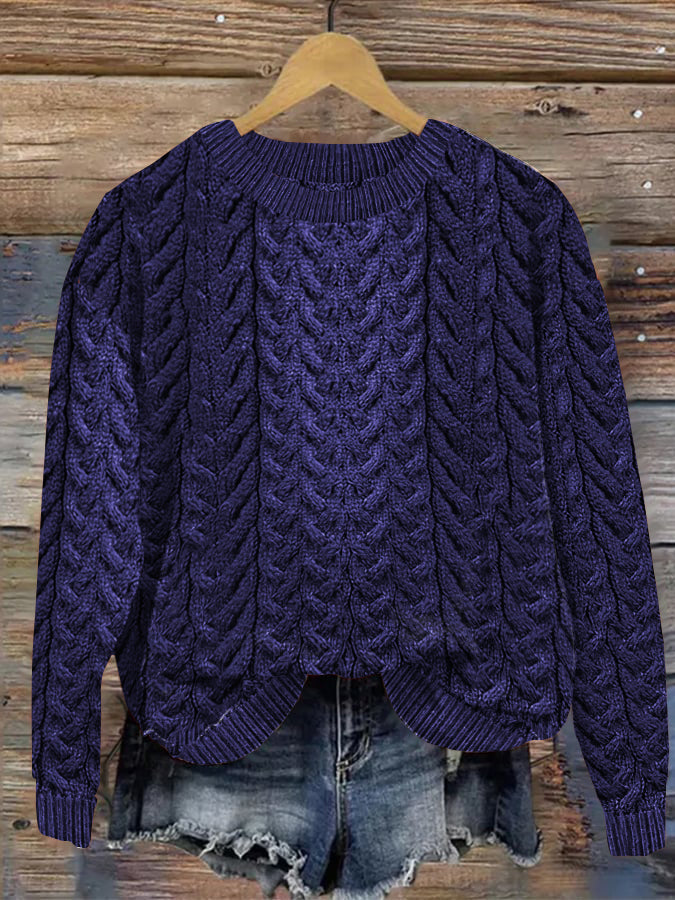 Maglione dal design curato