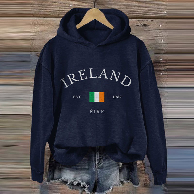 Comstylish Ireland Art Patterns Vintage Casual Hoodie