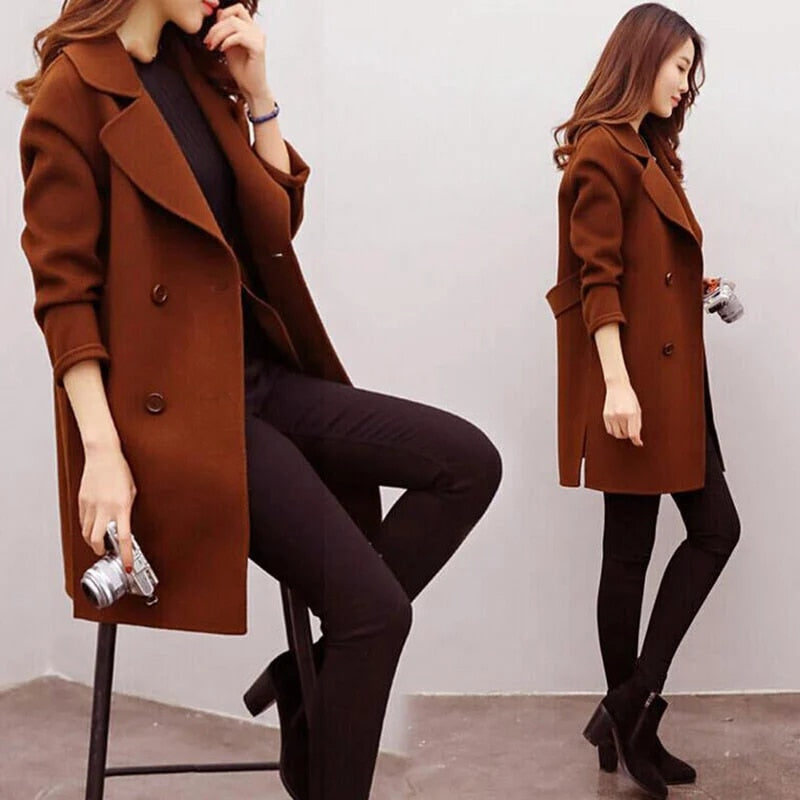 LP | Cappotto in lana da donna autunno inverno