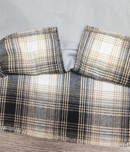 LP | Confortevole felpa patchwork a maniche lunghe