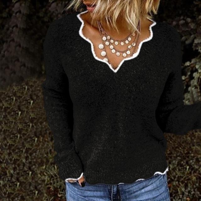 Maglione dal design curato