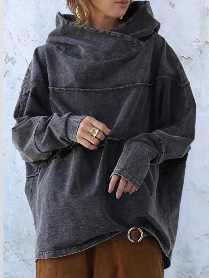 ER | Felpa con cappuccio in denim