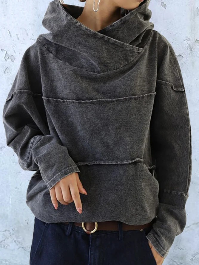ER | Felpa con cappuccio in denim