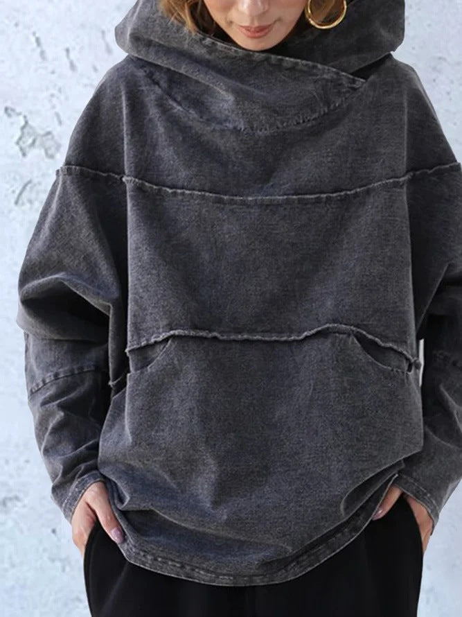 ER | Felpa con cappuccio in denim