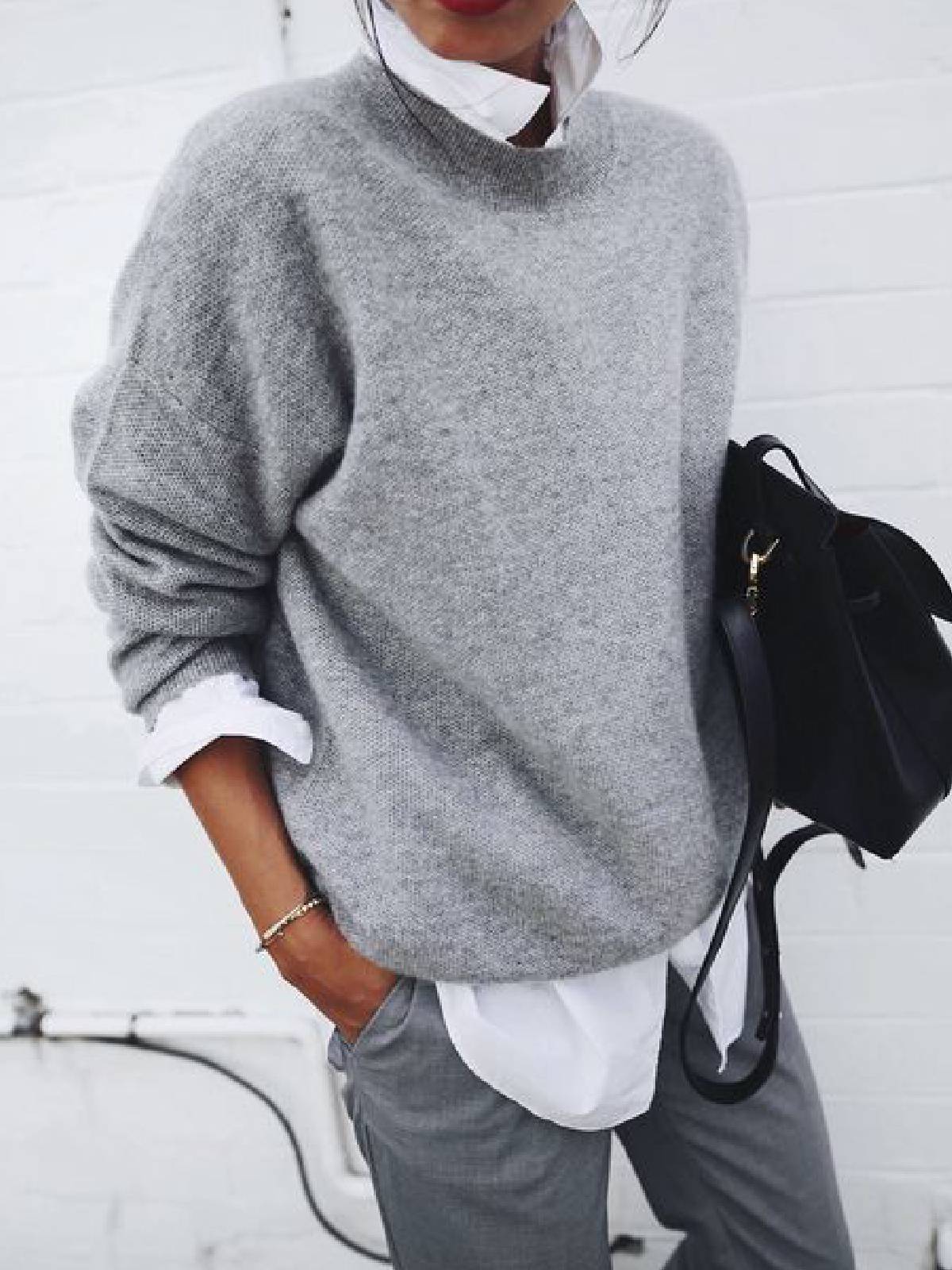 KS | Maglione invernale casual dallo stile senza sforzo