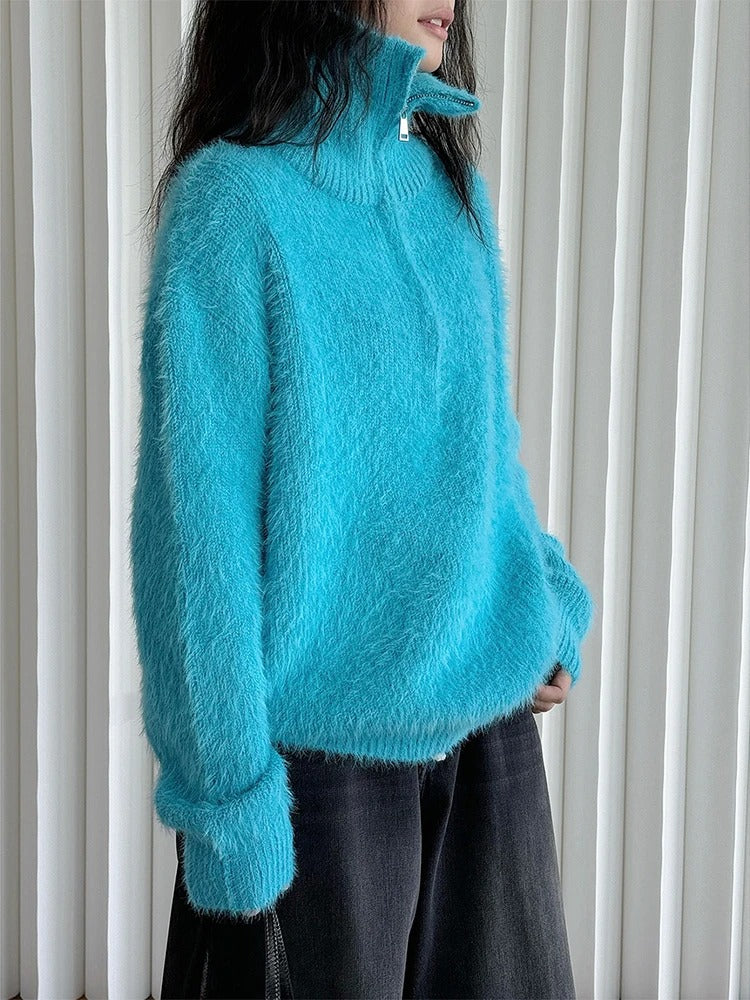 LP | Soffice maglione con zip