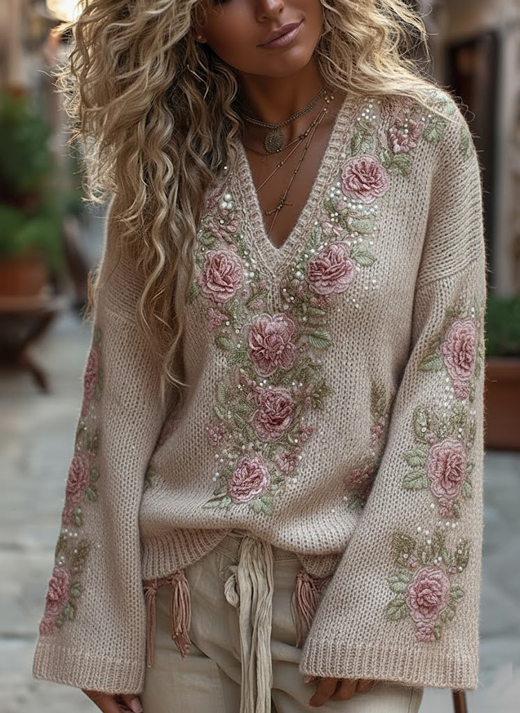 Maglione dal design curato