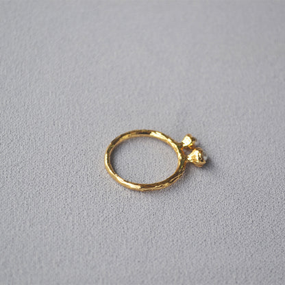 Perla Anello vintage fatto a mano