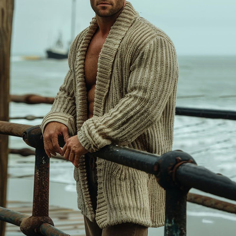 Men'S Vintage Jacquard Cozy Sweater Cardigan elevenforest