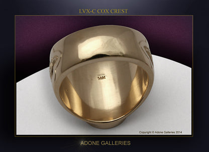 Oro Anello artigianale delicato