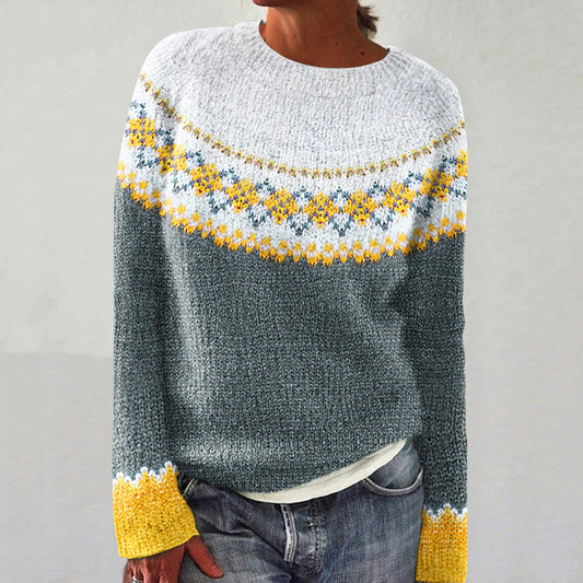 Vintage Icelandic Floral Cozy Knit Sweater elevenforest