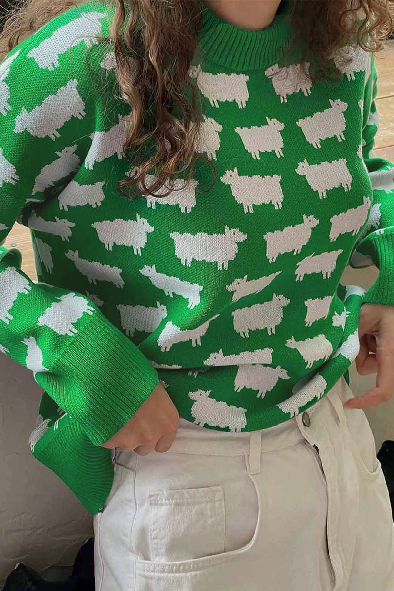 Maglione dal design curato