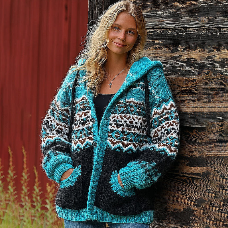 Vintage Fairman Island Classic Geometric Pattern Cozy Thick Sweater elevenforest