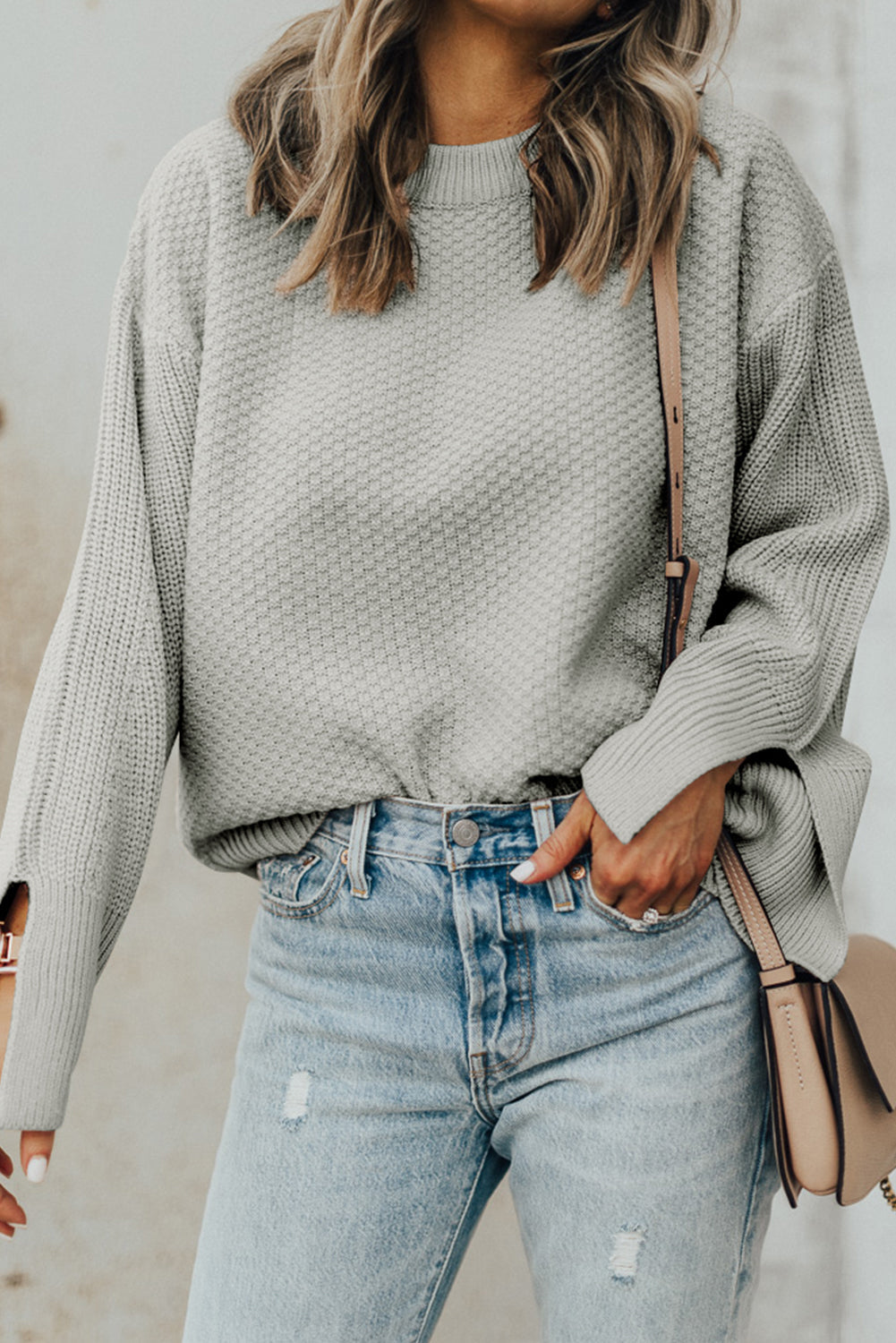 Maglione dal design curato