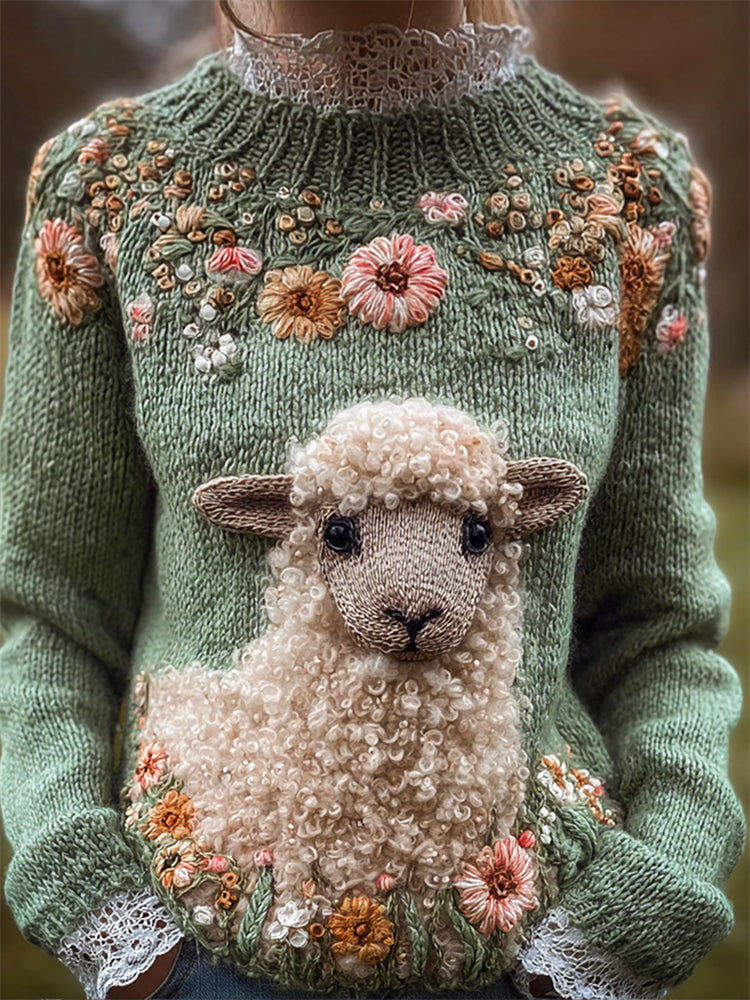 Maglione dal design curato