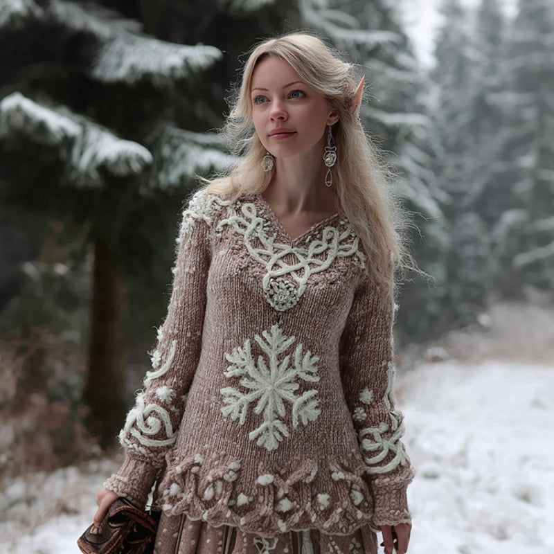Maglione dal design curato
