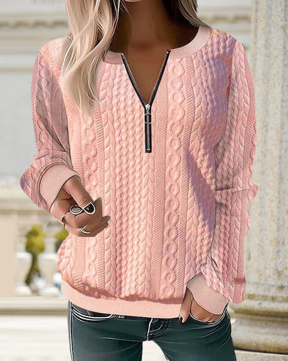 LP | Pullover monocolore con zip