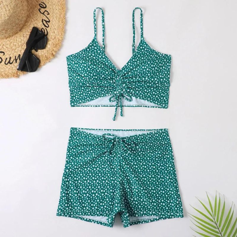 Bondie® | 3-piece Ombre Lace Bikini Swimsuit With Beach Skirt