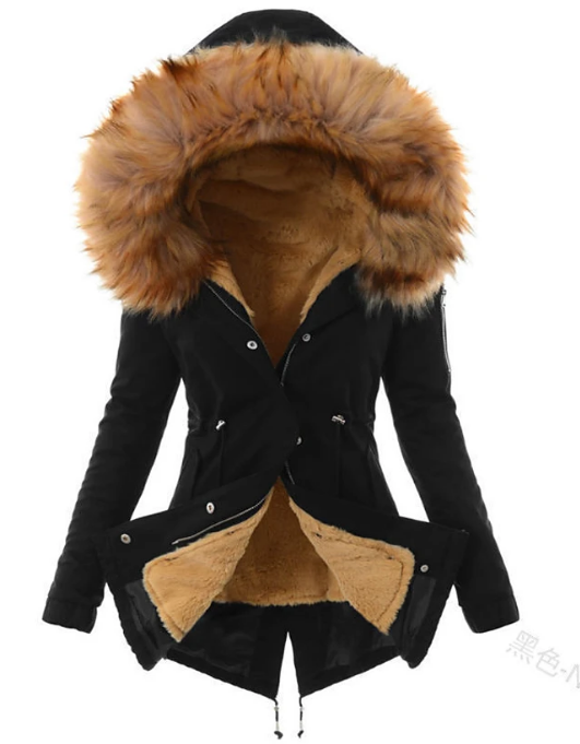 LP | elegante cappotto invernale in pelliccia sintetica