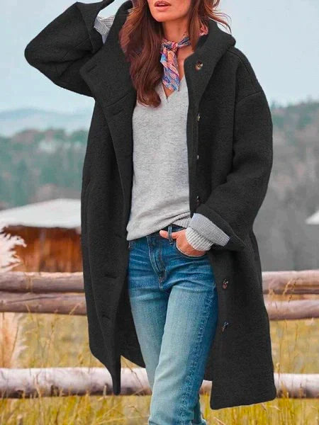ER | Cappotto di lana oversize per donna