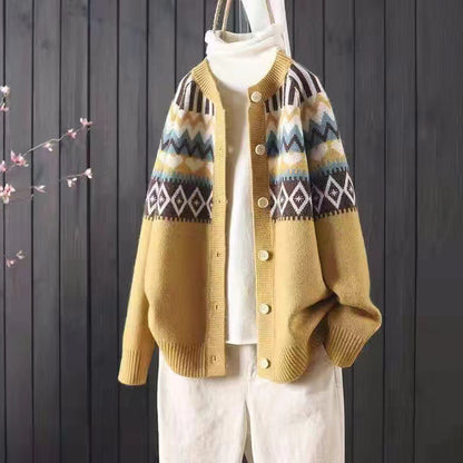 Vintage Totem Long Sleeve Knit Cardigan elevenforest