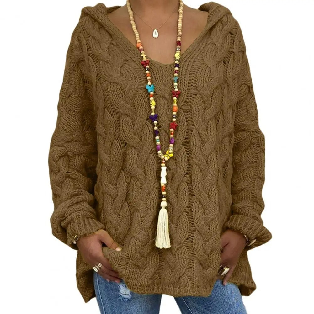 LP | Maglia con cappuccio e scollo a V