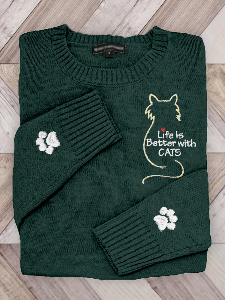 Maglione dal design curato