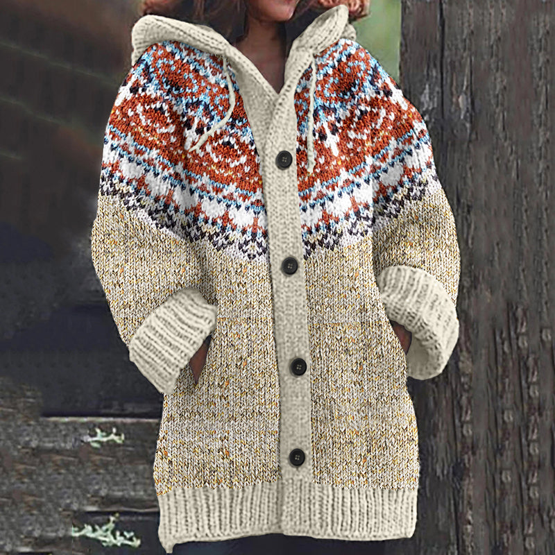 Vintage Jacquard Button Down Cozy Sweater elevenforest