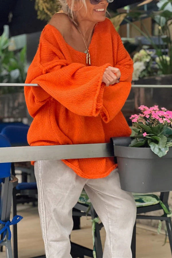 Maglione dal design curato