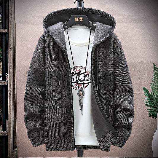 Men's Vintage Knitted Cardigan Thickened Warm Jacket elevenforest