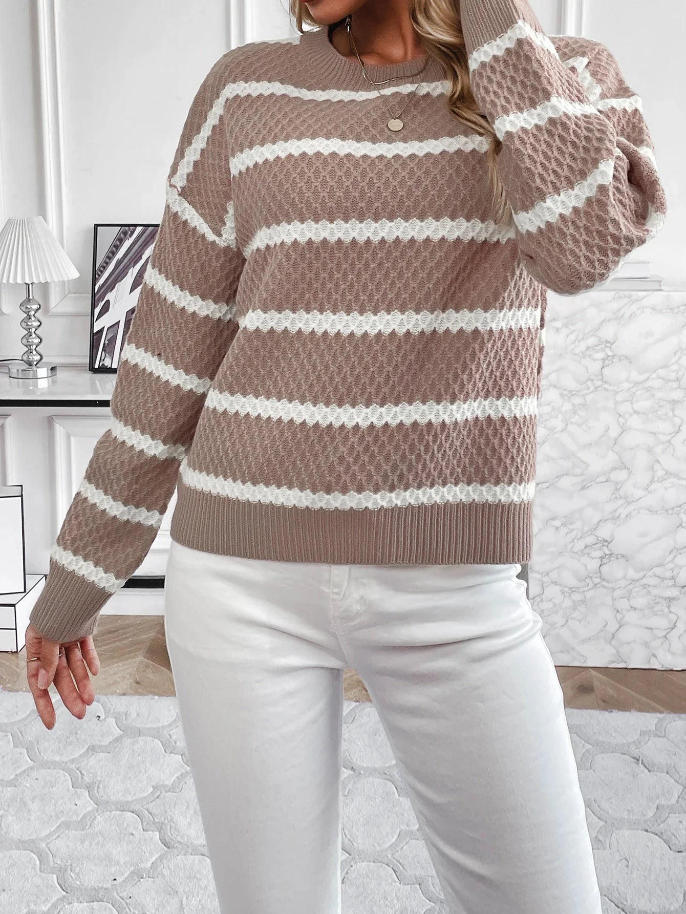 Daphne® | Classic multicolored oversized sweater