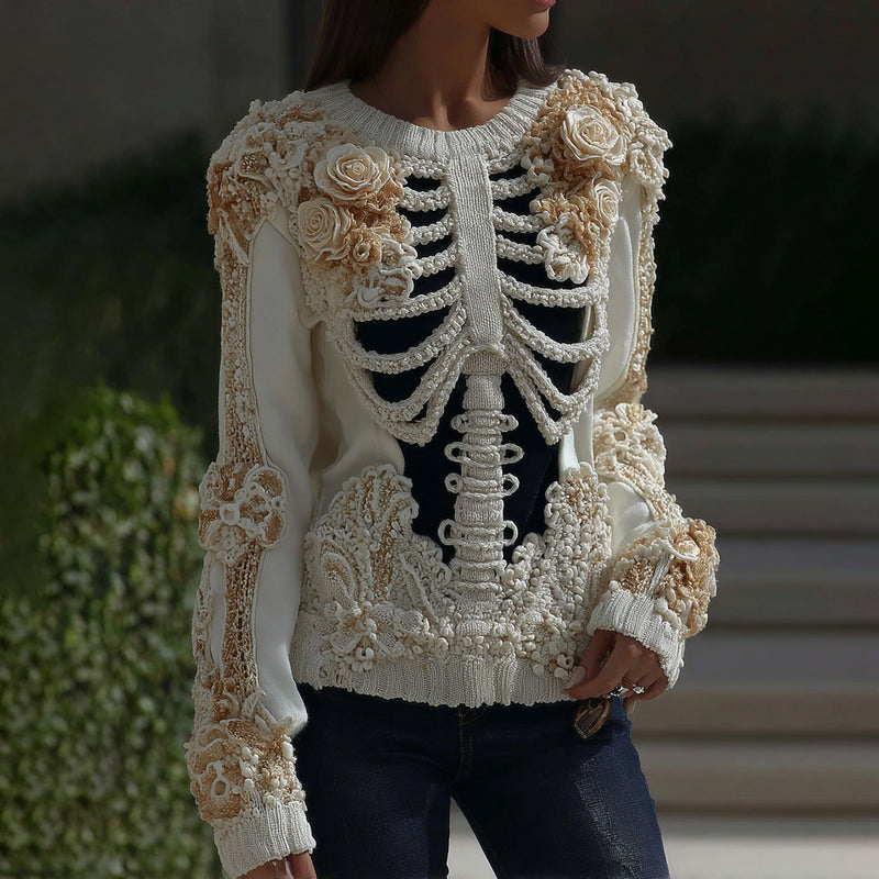 Maglione dal design curato