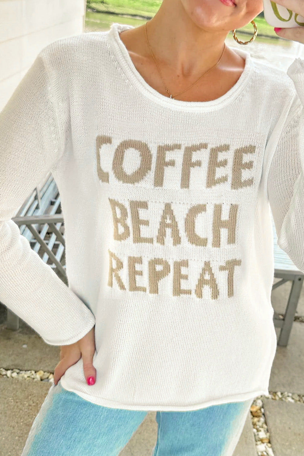 Maglione dal design curato