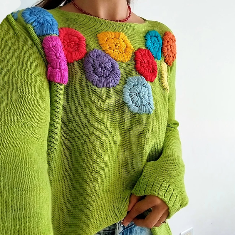 Maglione dal design curato