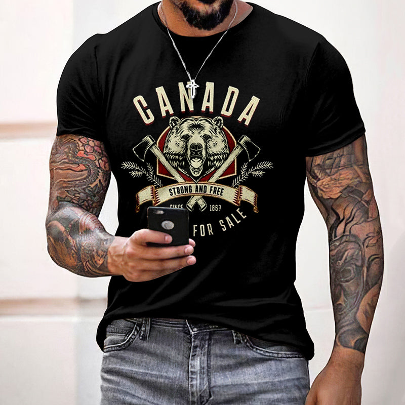 Men's Vintage Canada Is Not For Sale Print T-shirt elevenforest