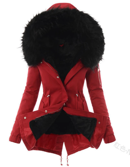 LP | elegante cappotto invernale in pelliccia sintetica