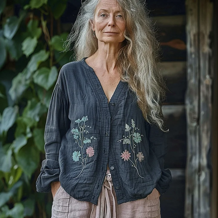 Camicia in stile vintage senza tempo