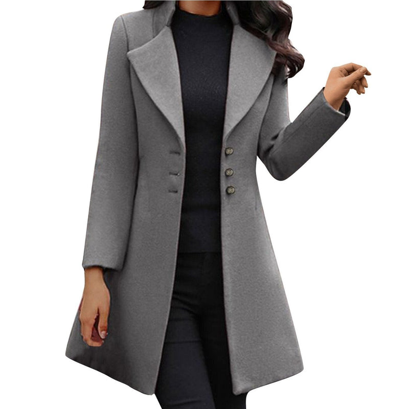 JO | Cappotto in lana italiano a maniche lunghe