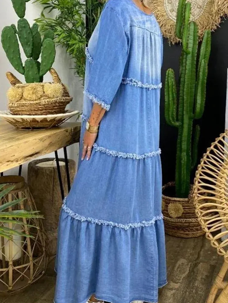 ER | Maxi abito con scollo a V