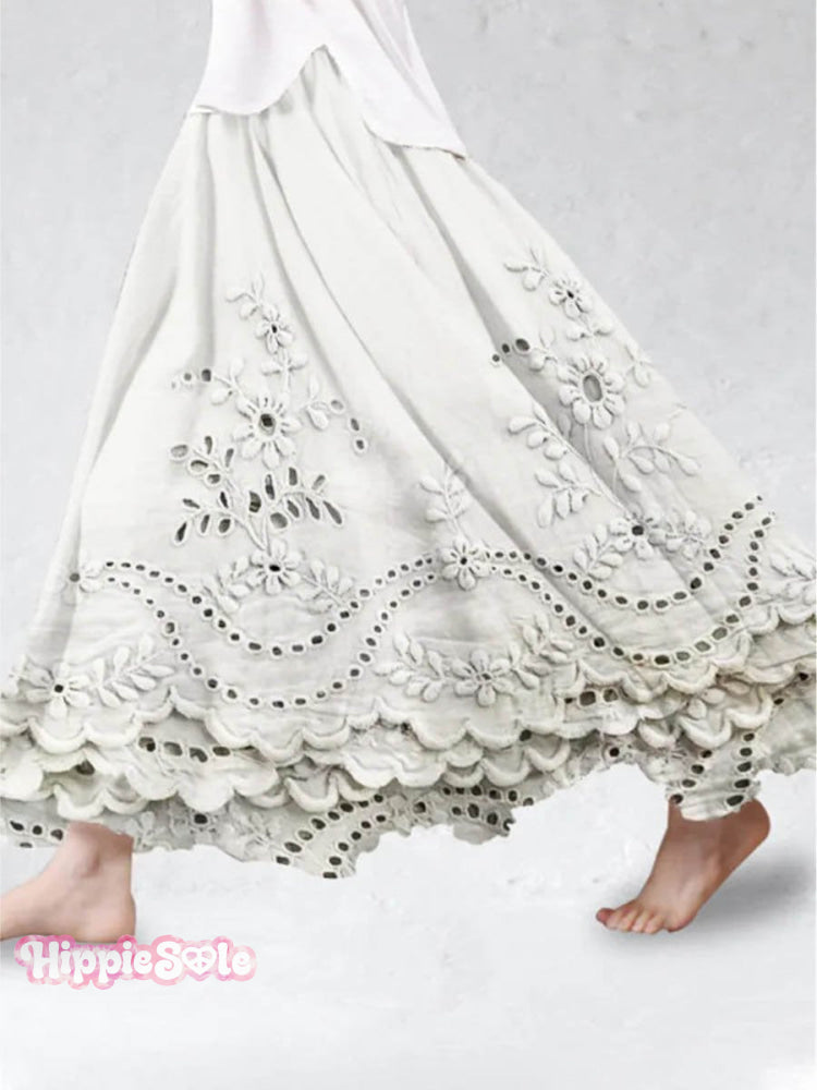 Women's Vintage Floral Art Pattern Solid Color Loose Elegant 3D Printe