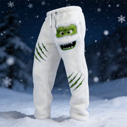 Men's Ice Monster & Scratch Cozy Plush Sweatpants artswardrobe