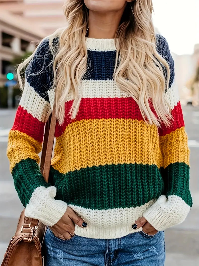 Antonia® | Stylish colorful striped sweater