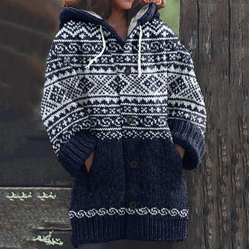 Vintage Beautiful Norwegian Setesdals Warmth Print Women's Sweater elevenforest