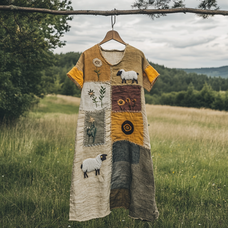 Vestito dal design curato