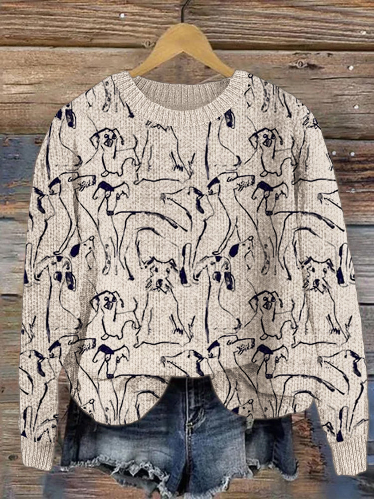 Maglione dal design curato