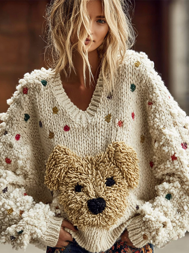 Maglione dal design curato