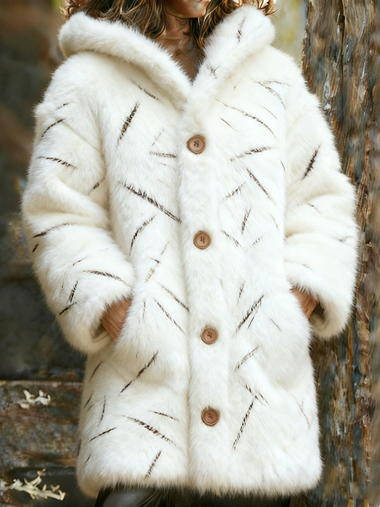 Comstylish Scared Kitty Claw Marks Long Hooded Cardigan