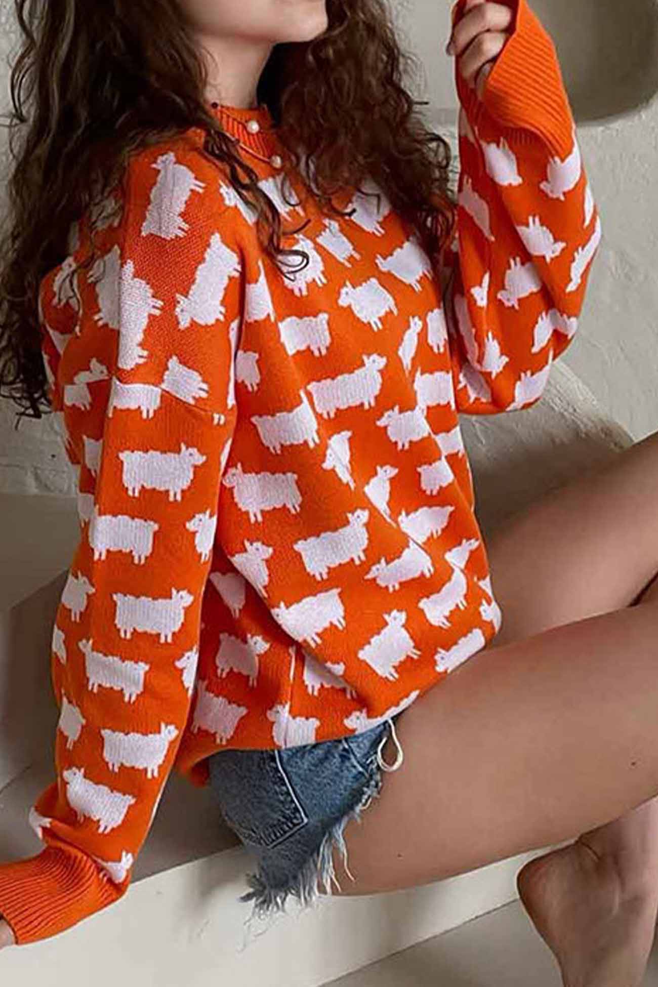 Maglione dal design curato